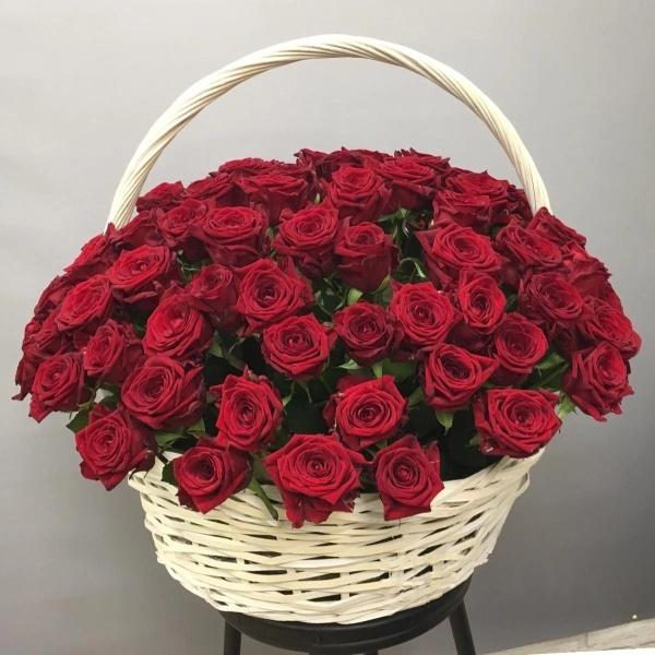 Корзина с 115 розами Артикул  218890